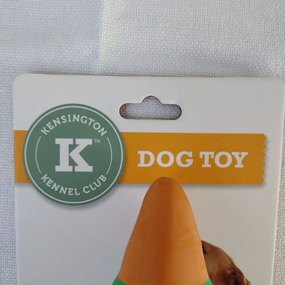 Kensington Kennel Club Duck & Fox Dog Toys S-M Plush Squeaky Set Pet Gift